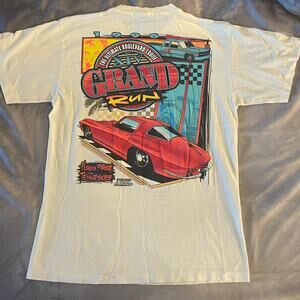 Grand Run 1996 Sof tee shirt S/L LARGE et graphics mustang forge Tennessee
